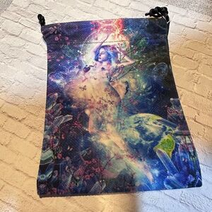 Shining Goddess Tarot And Oracle Cards Drawstring Bag